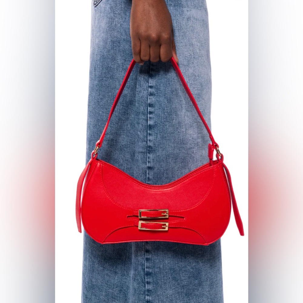 AKIRA Label Ortiz Stunning Red Shoulder Bag NWT!